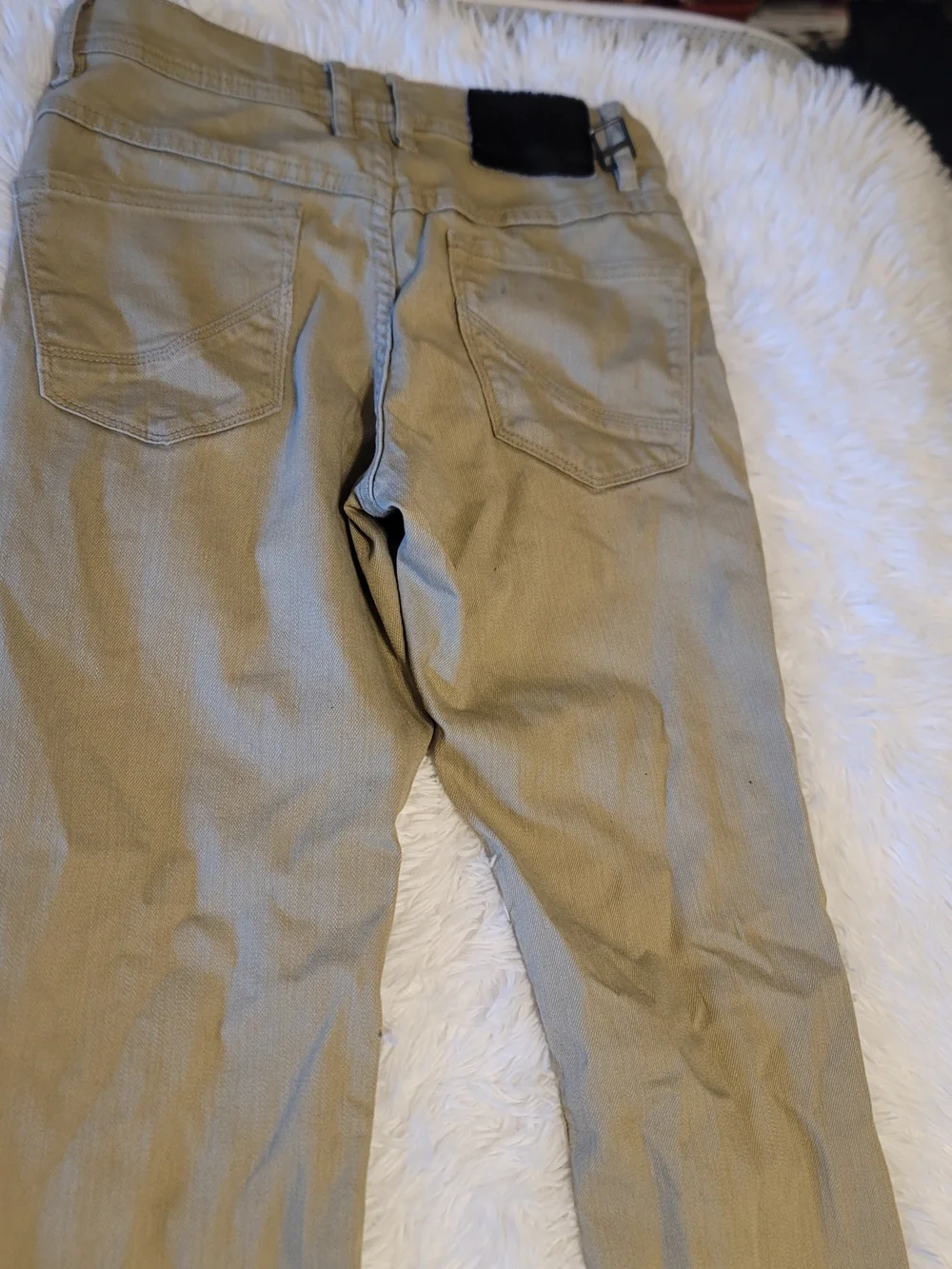 Empyre Surplus Co Skeletor Skinny Jeans in Khaki Tan Wize 28